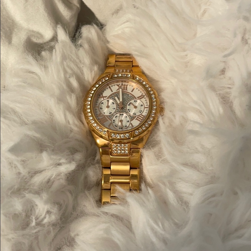 Rose gold women’s watch